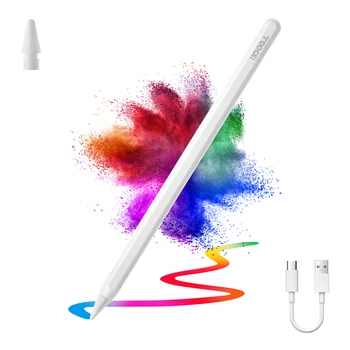 Tooki Для Apple Pencil Стилус Сенсорная ручка Для Apple iPad Pro 11 12,9 2022 2021 2020 2019 2018 Air Pencil Ручка С поддержкой USB C Зарядки