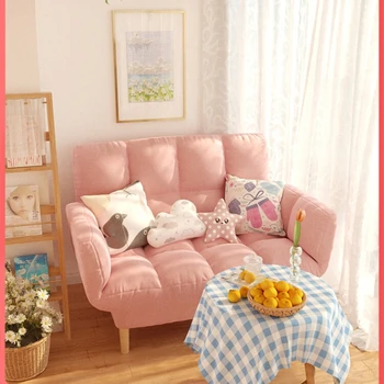Ленивый диван маленькая квартира простая комната для аренды складные татами в спальне с двуспальной кроватью маленький диван-кровать с сеткой знаменитая модель