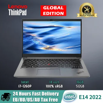 Ноутбук Lenovo ThinkPad E14 2022 Intel Iris Xe i7-1260P 14-дюймовый экран FHD 1080p 100% sRGB Window 11 Классический Бизнес-ноутбук