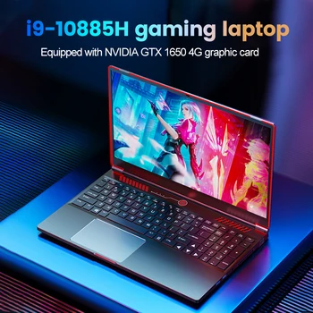 Игровой ноутбук Topton Intel Core i9 10885H i7 10870H GTX 1650 4G с 16,1-дюймовым 144 Гц IPS-экраном Ноутбук PC Gamer Компьютер с Windows 11