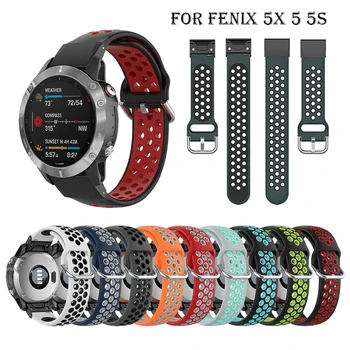 22-26 мм силиконовый ремешок для часов ремешки для Garmin 5X5 Plus Fenix 6 6X Pro 3HR 935 945 Fenix 7X7 Смарт часы Quick Fit Band браслет